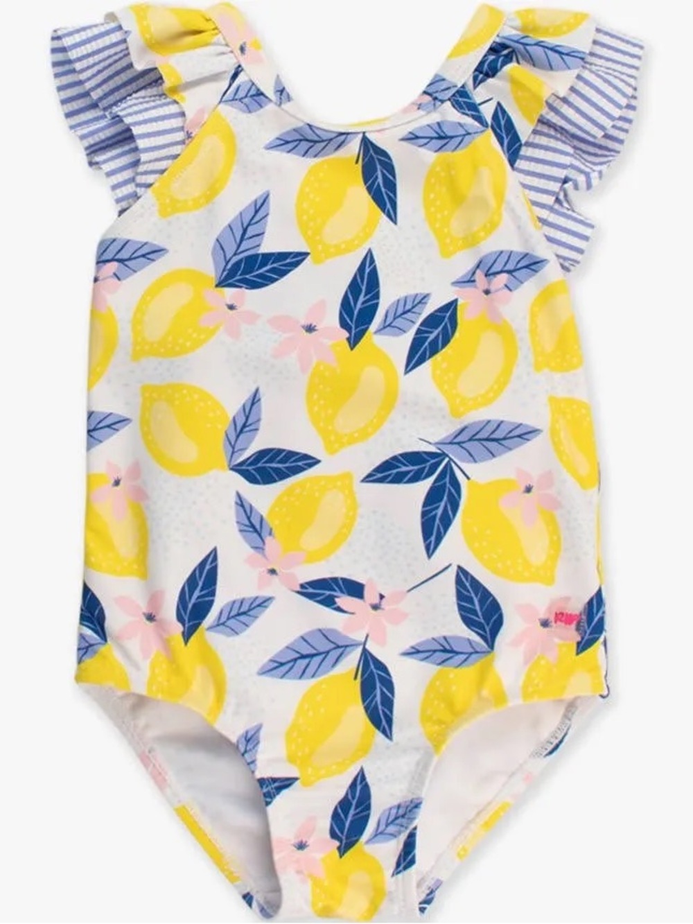 Ruffle Butts Yellow Lemon Print One-Piece Swimsuit